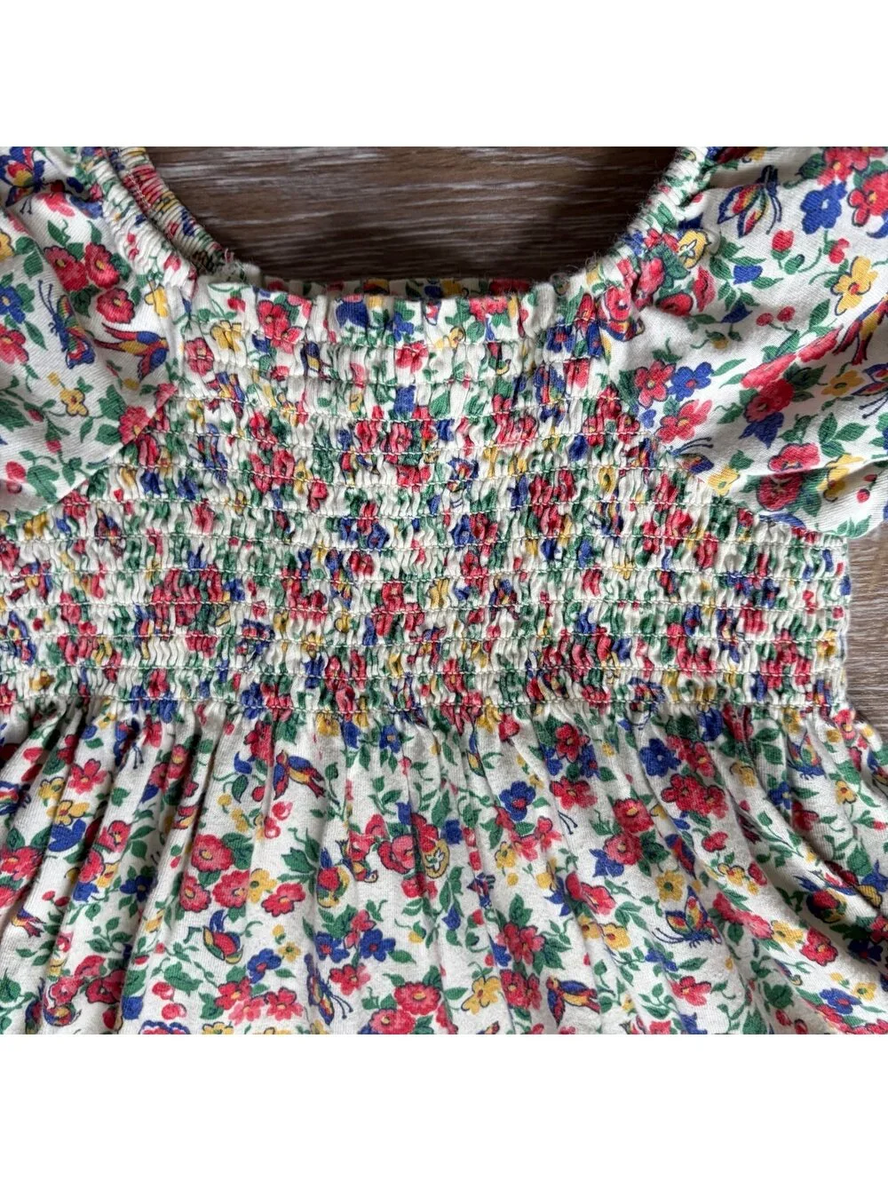 Polo Ralph Lauren Floral Smocked Floral Dress